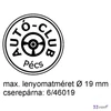 Bélyegző Trodat 46019 Printy műanyag önfestékező bélyegző O 19 mm