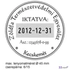 Bélyegző Trodat 5415 fém dátumbélyegző O 45 mm, dát.: 4 mm