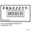 Bélyegző Trodat 5440 fém dátumbélyegző + 6/53 párna 49 x 28 mm, dát.: 4 mm