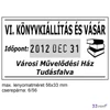 Bélyegző Trodat 5460 fém dátumbélyegző+6/56 párna 56 x 33 mm, dát.: 4 mm