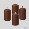 Adventi gyertya matt barna Barna 4x4x6cm darabos! a termék ára 1db-ra értendő!
