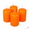 Kép 1/2 - Adventi gyertya matt intenzív Narancssárga 4x4x6cm darabos! a termék ára 1db-ra értendő!