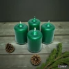 Adventi gyertya matt intenzív S.Zöld 4x4x6cm darabos! a termék ára 1db-ra értendő!