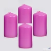 Kép 1/2 - Adventi gyertya matt pink Pink 4x4x6cm darabos! a termék ára 1db-ra értendő!
