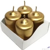 Kép 4/4 - Adventi gyertya metál arany intenzív Arany 4x4x6cm darabos! a termék ára 1db-ra értendő!