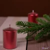 Adventi gyertya metál intenzív Bordó 4x4x6cm darabos! a termék ára 1db-ra értendő!