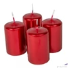 Kép 1/2 - Adventi gyertya metál Metál Piros 4x4x6cm darabos! a termék ára 1db-ra értendő!