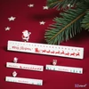 Adventi kalendárium 25 Fehér, 3féle 40cm, fehér KPM25
