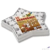 Kép 1/2 - Ajándékdoboz szett adventi naptár csillag 25db-os 37x37x4,5cm egyedi adventi naptár készítő szett