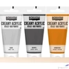 Kép 2/2 - Akrilfesték krémes Pentart metál 60ml fehér arany