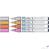 Kép 1/2 - Akrilmarker 0,8mm Schneider Metálfényű 0,8mm, Paint-It 010 4 különböző szín