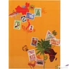 Kép 2/4 - Album bélyeggyűjtő Exacompta 17x22,5 cm, 8 lap,Globe Trotter vegyes színek