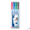 Kép 1/2 - Alkoholmentes marker készlet OHP, 0,6mm, STAEDTLER Lumocolor 305F 4 különböző szín