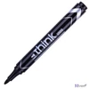 Alkoholos marker, Deli 1.5mm, gömbölyű, fekete EU10020
