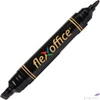 Kép 1/2 - Alkoholos marker Flexoffice PM04' 0,8/6mm kúpos/vágott hegyű fekete Írószerek FLEXOFFICE FO-PM04BLACK