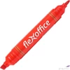 Kép 1/2 - Alkoholos marker Flexoffice PM04' 0,8/6mm kúpos/vágott hegyű piros Írószerek FLEXOFFICE FO-PM04RED