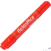 Kép 2/2 - Alkoholos marker Flexoffice PM04' 0,8/6mm kúpos/vágott hegyű piros Írószerek FLEXOFFICE FO-PM04RED