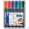 Kép 1/4 - Alkoholos marker Staedtler készlet, 2 mm, kúpos,Lumocolor 352 6 különböző szín
