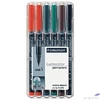 Kép 2/2 - Alkoholos marker Staedtler Lumocolor 313 S OHP 0,4mm tűhegyű 6szín Írószerek STAEDTLER 313 WP6