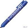 Alkoholos marker Zebra 1,3 mm, nyomógombos,Mckie Retractable kék