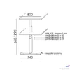 Kép 3/6 - Állítható magasságú íróasztal 140x80cm MAYAH Freedom SV-302 kőris