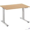 Kép 1/2 - Íróasztal Állítható magasságú 800x1200mm Világosszürke kézi 610-404 FH
