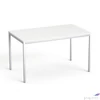 Kép 1/3 - Általános asztal fémlábbal 75x130cm MAYAH Freedom SV-38 fehér