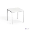 Általános asztal fémlábbal 75x75cm MAYAH Freedom SV-37 fehér