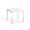 Kép 1/3 - Általános asztal fémlábbal 75x75cm MAYAH Freedom SV-37 fehér
