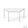 Általános asztal fémlábbal trapéz alakú 75x150/75cm MAYAH Freedom SV-41 fehér