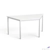 Kép 2/4 - Általános asztal fémlábbal trapéz alakú 75x150/75cm MAYAH Freedom SV-41 fehér