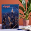 Ars Una Gumis mappa A4 24' City light-New York 50214402 350gr vastag kartonból