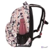 Ars Una 24 Flowery pink iskolatáska mellpántos