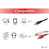 Audio kábel 3,5mm jack-2xRCA 2,5 m EQUIP