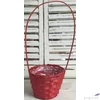 Kép 1/2 - Kaspó bambusz füles piros 30x9cm