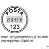 Kép 2/2 - Bélyegző Trodat 46119 dátumbélyegző O 19 mm, dát.: 3 mm