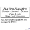 Kép 2/2 - Bélyegző Trodat 4911 +6/4911 párna önfestékező bélyegző 38 x 14 mm