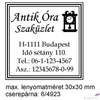 Kép 2/2 - Bélyegző Trodat 4923 +6/4923 párna önfestékező bélyegző 30 x 30 mm