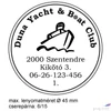 Kép 2/2 - Bélyegző Trodat 5215 fém kör szövegbélyegző O 45 mm