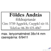 Kép 2/2 - Bélyegző Trodat 9411 Mobile Printy műanyag önfestékező zsebbélyegző 47 x 18 mm, önfest., műa./ KIFUTÓ termék