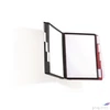 Kép 4/6 - Bemutatótábla tartó fali 10db bemutatótáblával DURABLE SHERPA WALL piros
