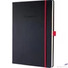 Kép 1/4 - Beíró exkluzív A4 kockás SIGEL Conceptum Red Edition 97lap fekete/piros Irodai papíráru SIGEL CO660