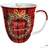 Kép 1/2 - Bögre karácsonyi Porcelán Christmas Plaid Red, 0,4l