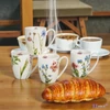 Bögre porcelán 360ml COLORS OF NATURE 4 db/szett-virágos Díszdobozban