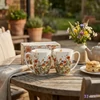 Bögre porcelán 360ml WILD BIRD 2 db/szett-virágos Díszdobozban