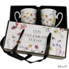 Bögre porcelán 340ml AMELIA 2 db Díszdobozban