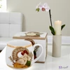 Bögre porcelán 350ml dobozban, Mucha:Topáz