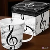 Bögre porcelán 3,5dl I Love Music dobozban
