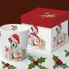 Bögre porcelán 4dl Christmas Pup dobozban