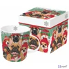 Bögre porcelán 4dl dobozban, Dog Usie